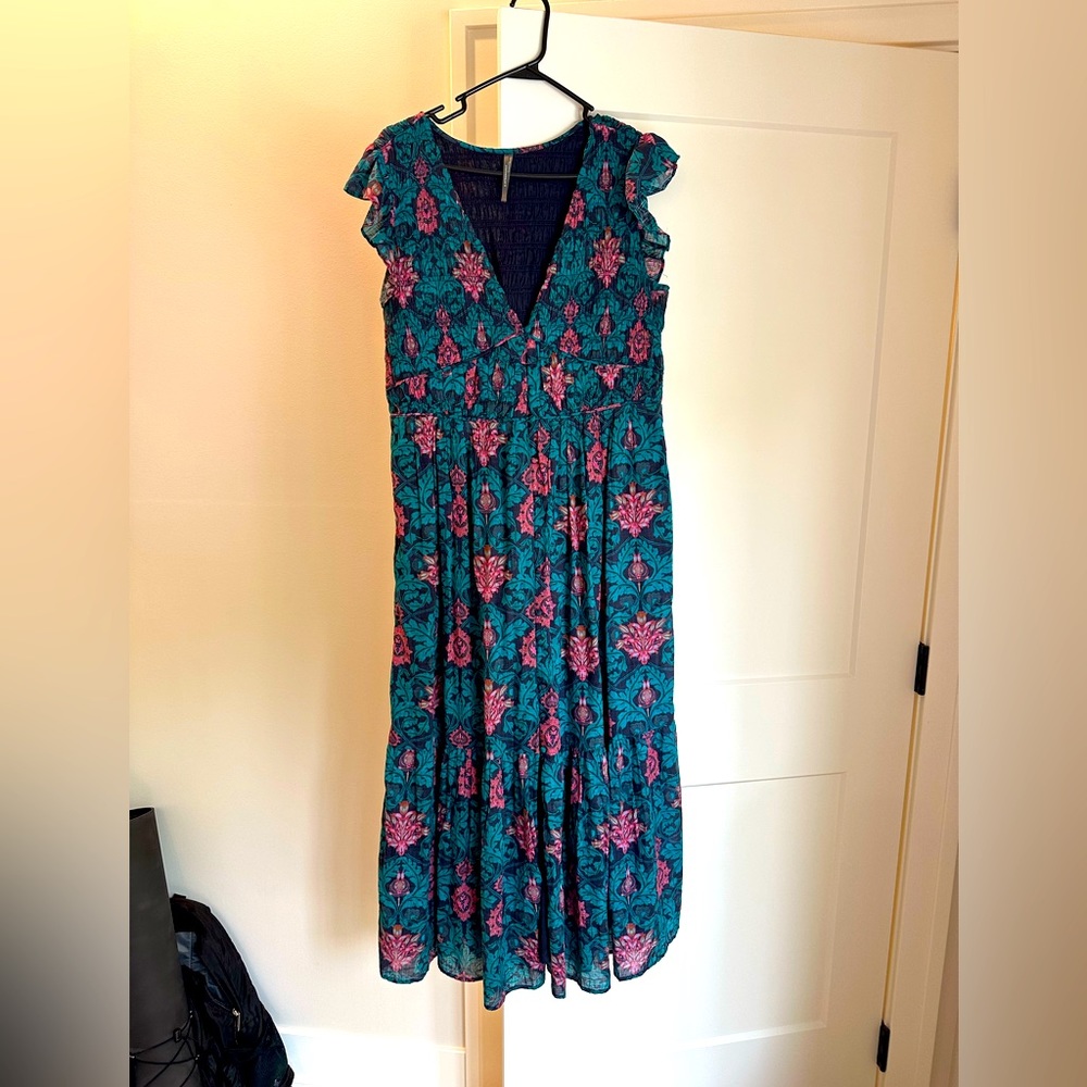 Anthropologie maxi dress, worn once, like new condition
